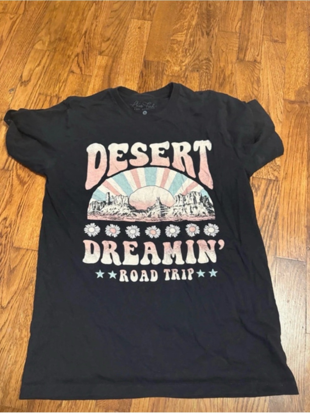 Desert Dreamin' Road Trip Graphic Tee - Black